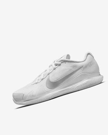 Nike Court Air Zoom Vapor Pro Blancos Metal Plateados | MX 4833
